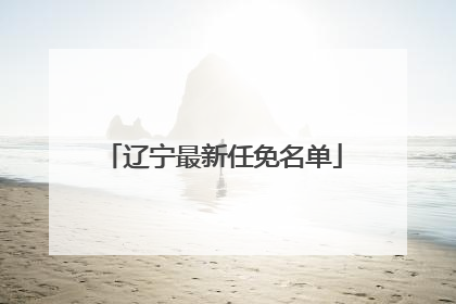 辽宁最新任免名单