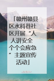 赣州赣县区水科巷社区开展“人人讲安全 个个会应急”主题宣传活动