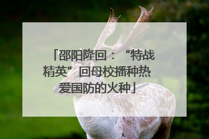 邵阳隆回：“特战精英”回母校播种热爱国防的火种
