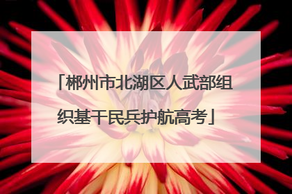 郴州市北湖区人武部组织基干民兵护航高考