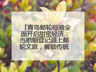 青岛邮轮母港全面开启甜蜜经济：当婚姻登记遇上邮轮文旅，解锁传统文化与现代浪漫的双重密码