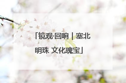 镜观·回响｜塞北明珠 文化瑰宝