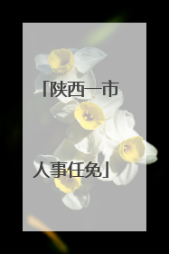 陕西一市人事任免