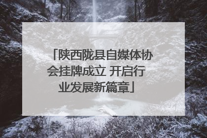陕西陇县自媒体协会挂牌成立 开启行业发展新篇章