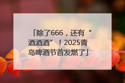 除了666，还有“酒酒酒”！2025青岛啤酒节首发燃了