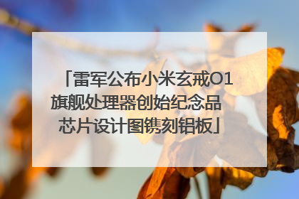 雷军公布小米玄戒O1旗舰处理器创始纪念品 芯片设计图镌刻铝板