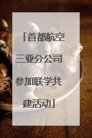 首都航空三亚分公司参加联学共建活动