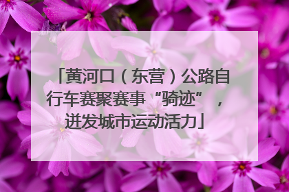 黄河口（东营）公路自行车赛聚赛事“骑迹”，迸发城市运动活力