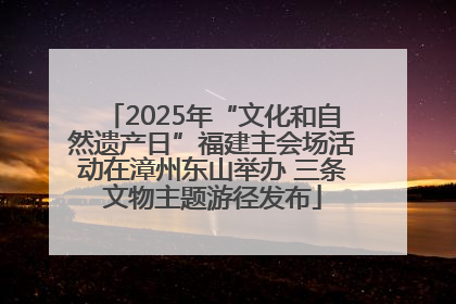 2025年“文化和自然遗产日”福建主会场活动在漳州东山举办 三条文物主题游径发布