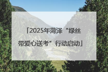 2025年菏泽“绿丝带爱心送考”行动启动