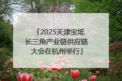 2025天津宝坻长三角产业链供应链大会在杭州举行