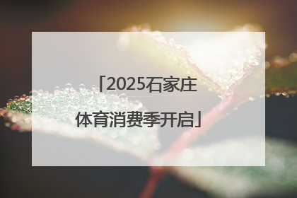 2025石家庄体育消费季开启