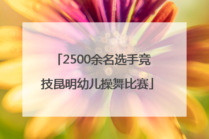 2500余名选手竞技昆明幼儿操舞比赛