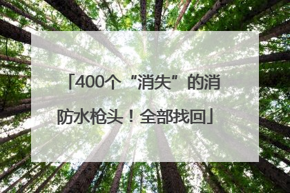 400个“消失”的消防水枪头！全部找回