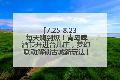 7.25-8.23 每天嗨到爆！青岛啤酒节开进台儿庄，梦幻联动解锁古城新玩法