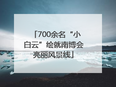 700余名“小白云”绘就南博会亮丽风景线