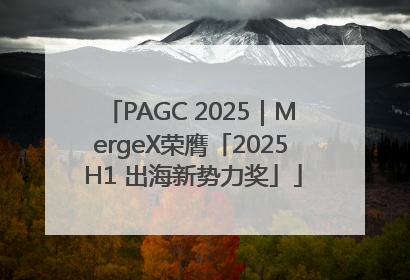 PAGC 2025｜MergeX荣膺「2025 H1 出海新势力奖」